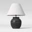 Large Ceramic Table Lamp Black (Includes LED Light Bulb) - Threshold