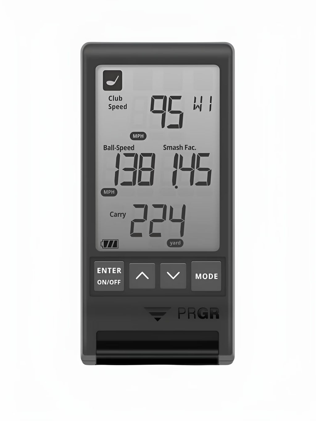 PRGR Black Pocket Golf Launch Monitor HS - 130A (2021 Model)
