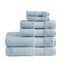 Madison Park Signature - Turkish Cotton 6 Piece Bath Towel Set - Light Blue