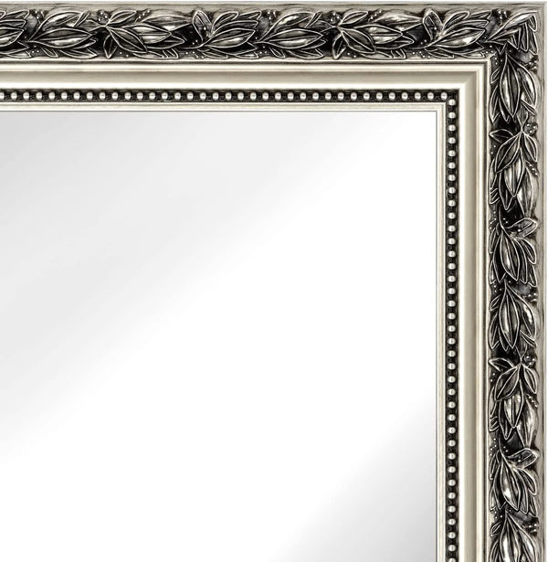 H - A Black&Gold Framed Rectangle Bathroom Mirrors for Wall, Wall Mounted Vintage Mirror Vertical or Horizontal Hanging for Living Room, Bedroom (40''X24''Vintage)