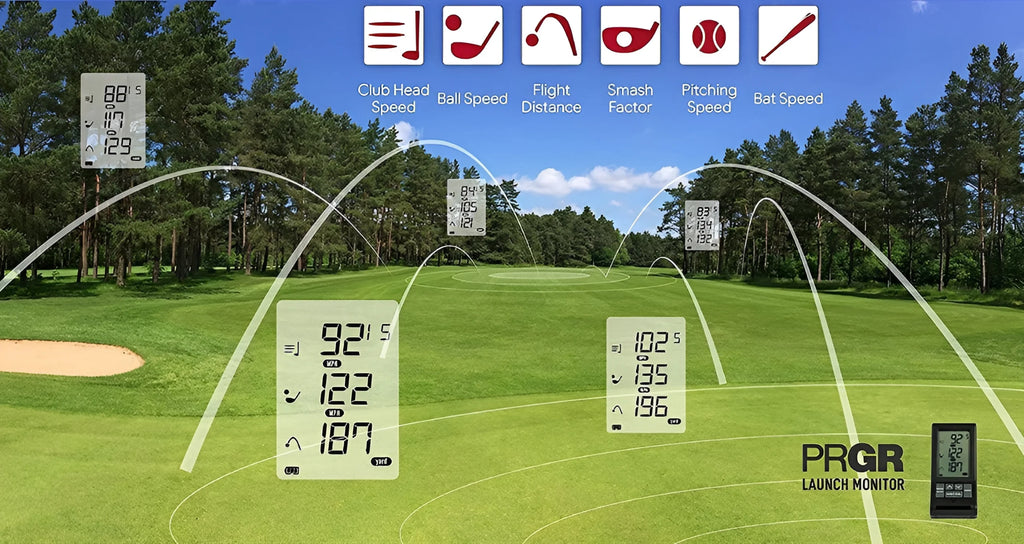 PRGR Black Pocket Golf Launch Monitor HS - 130A (2021 Model)