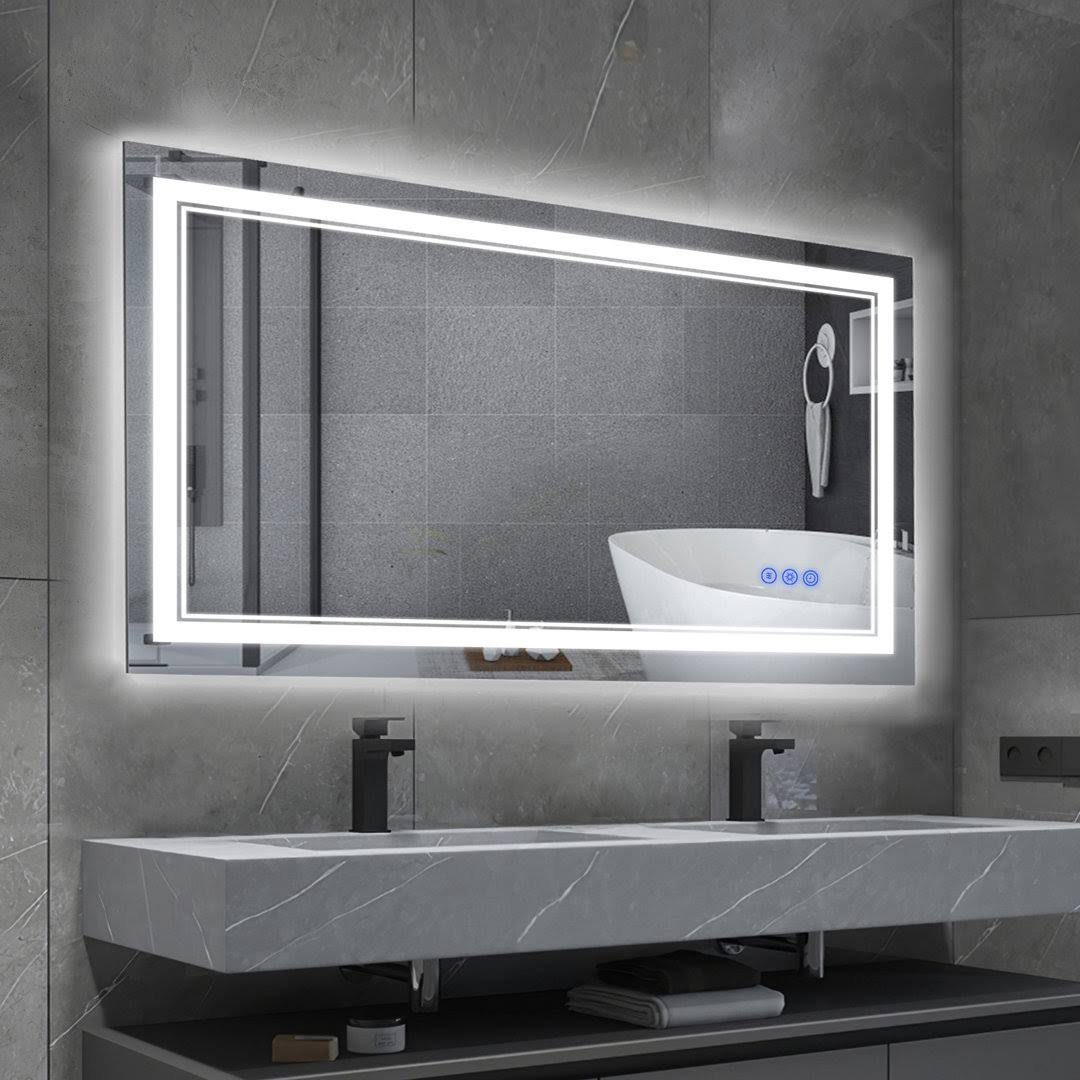 Hedwige Timing Function LED Anti-Fog Bathroom / Vanity Mirror Brayden Studio Size: 24" x 40" Main image