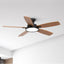 TALOYA 52 inch Ceiling Fans with Lights,Remote Control Multifunctional Quiet Fan with Three Color Temperature and Dimmable Light with Reversible