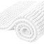 Subrtex Luxury Chenille Bath Rugs Soft Bathroom Mats - 24x60 - White