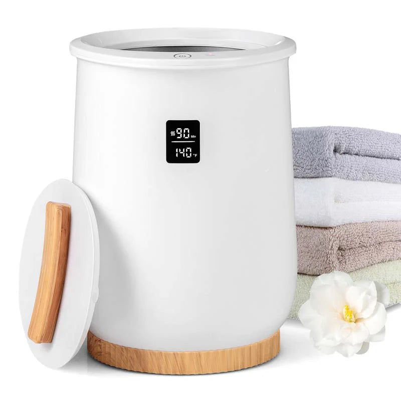 20L Towel Warmer Bucket for Bathroom, Hot Towel Heater with LED Screen, Wood Handle, Fragrant Disc Holder, Blanket Warmer for Pajamas, Bathrobes Main image