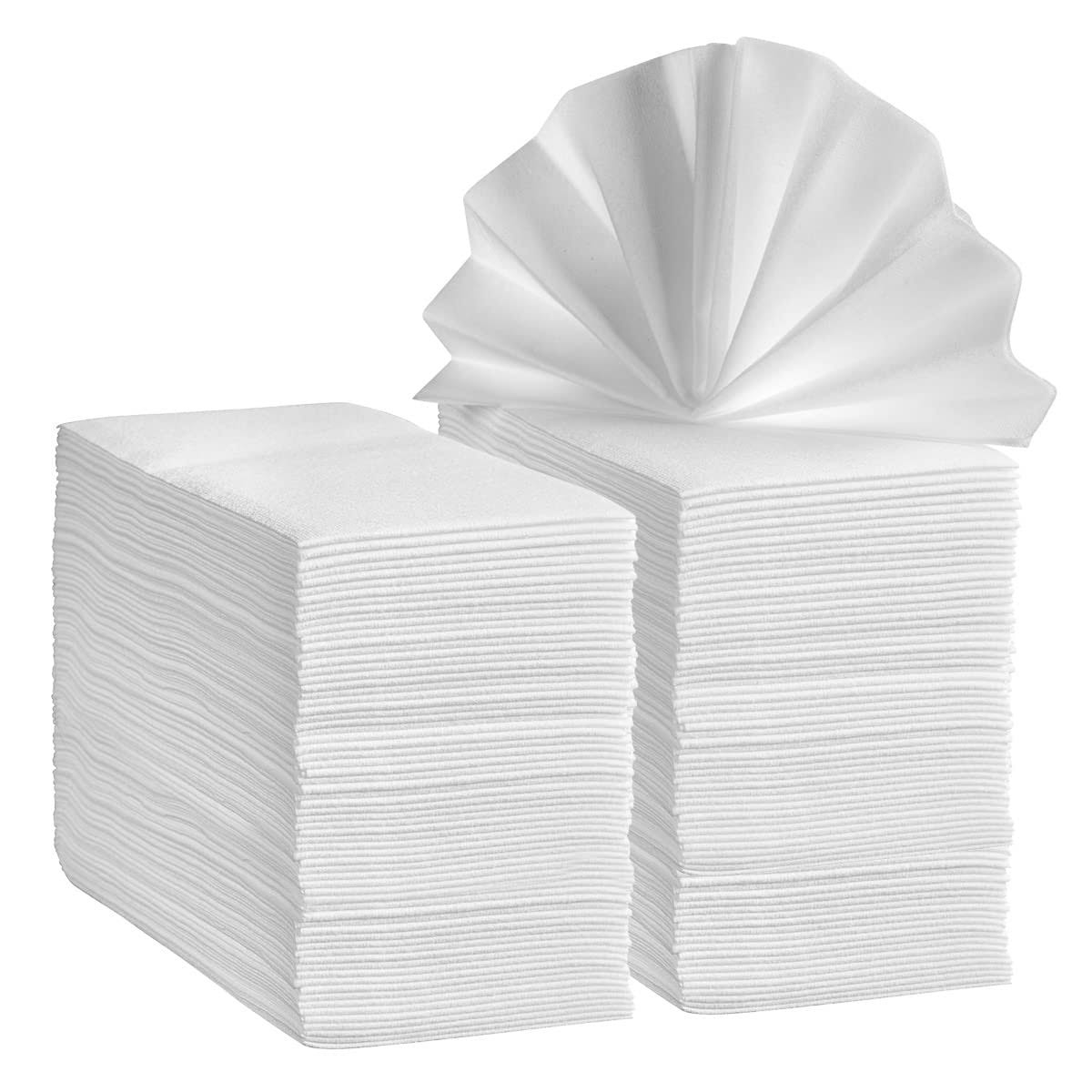Comfy Package 200 Pack Linen-Feel Guest Towels Disposable Cloth Dinner Napkins Bathroom Paper Main image