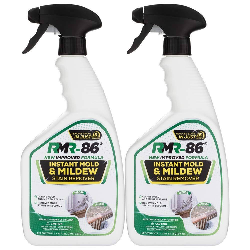 Rmr-86 Instant Mold and Mildew Stain Remover Spray - Scrub Free Formula, Bathroom Floor and Shower Cleaner, 2 - 32 fl oz Bottles